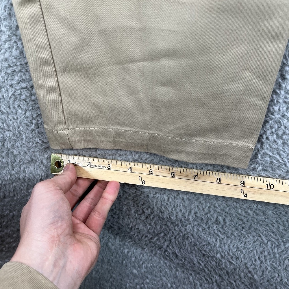 Haggar Chino Pants Mens 38x29 Khaki In Motion Stretch Straight Fit NWT - Picture 14 of 15